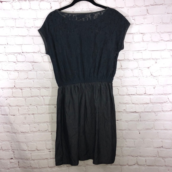 Free People Short‎ Sleeve Mesh floral Dress - Picture 2 of 4